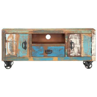 vidaXL TV Cabinet 120x30x50 cm Solid Reclaimed Wood