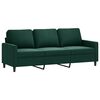 vidaXL 3-Seater Sofa Dark Green 180 cm Velvet