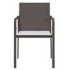 vidaXL Garden Chairs with Cushions 2 pcs Brown 56x59x84 cm Poly Rattan