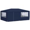 vidaXL Professional Party Tent with Side Walls 4x6 m Blue 90 g/m?