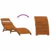 vidaXL Sun lounger 2 pcs Beige 184 x 55 x 64cm Solid Acacia wood