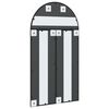 vidaXL Wall Mirror Black 60x110 cm Arch Iron