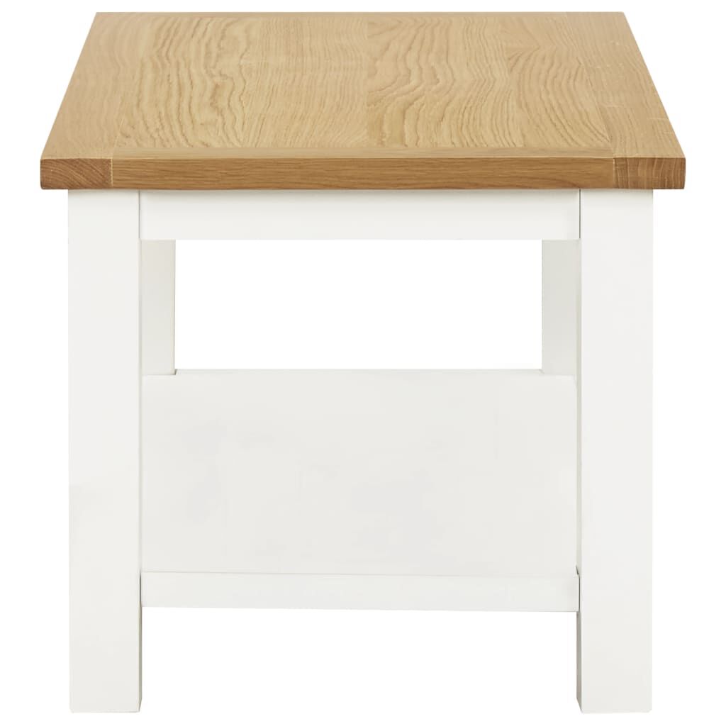 vidaXL Coffee Table 110x55x40 cm Solid Oak Wood