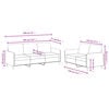 vidaXL 2 Piece Sofa Set Black Velvet