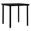 vidaXL 3 Piece Garden Dining Set Grey and Black