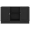 vidaXL Sideboard Black 120x30.5x70 cm Engineered Wood