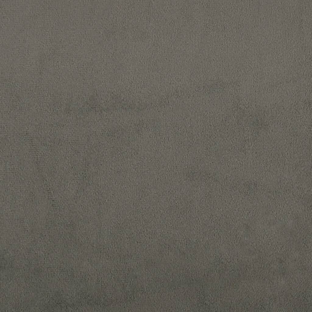 vidaXL 2-Seater Sofa Bed Dark Grey Velvet