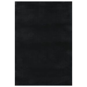vidaXL Washable Rug Soft Shaggy Black 160x230 cm Anti Slip