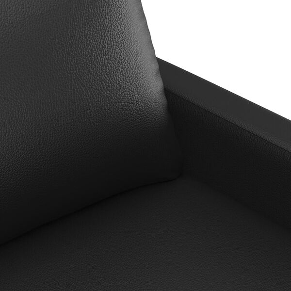 vidaXL 2-Seater Sofa Black 120 cm Faux Leather