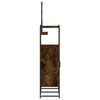 vidaXL 3 Piece Bathroom Cabinet Set Smoked Oak Engineered Wood