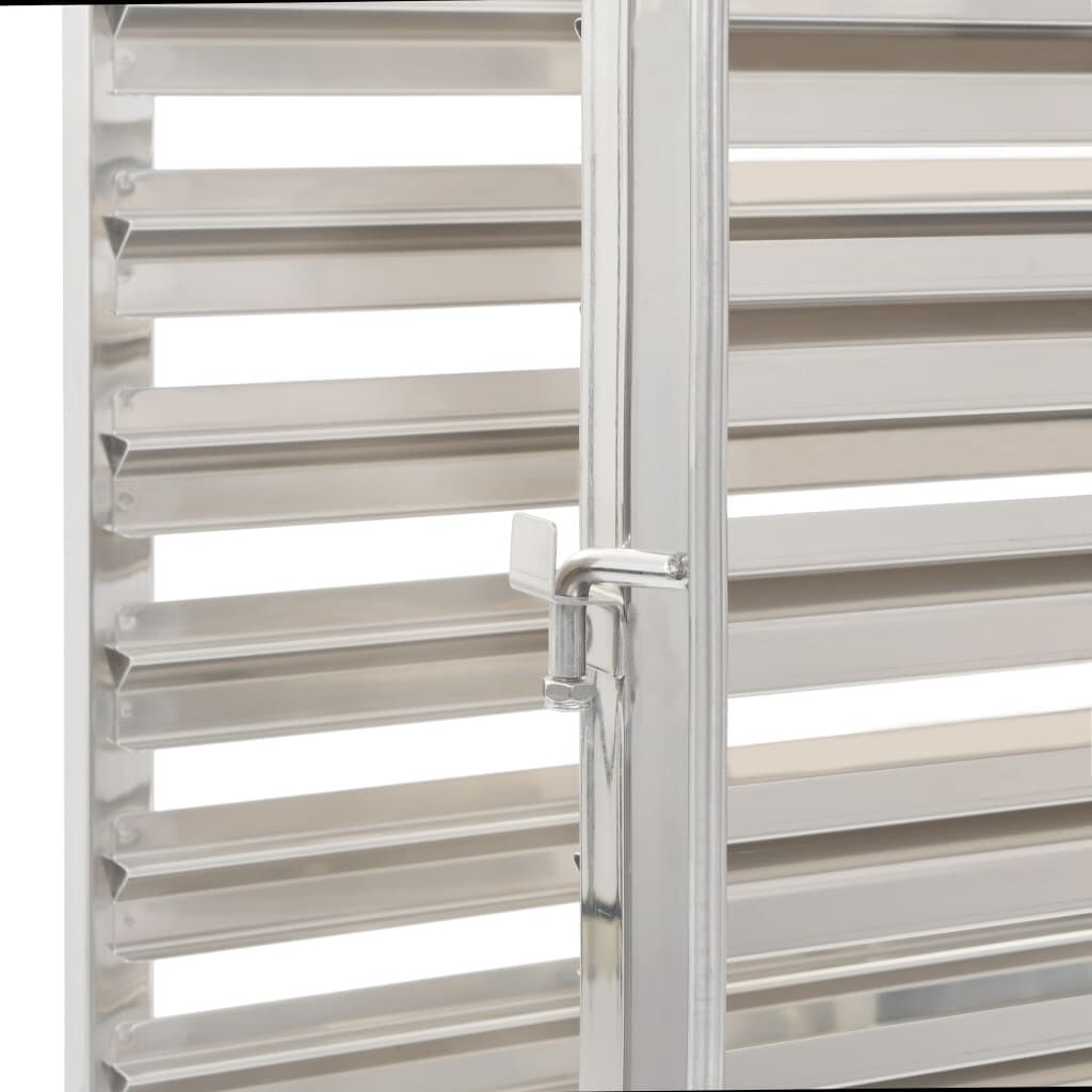 vidaXL Kitchen Trolley for 16 Trays 38x55x163 cm Stainless Steel