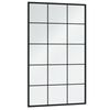 vidaXL Wall Mirror Black 100x60 cm Metal