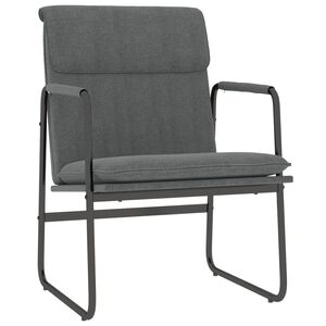 vidaXL Lounge Chair Dark Grey 55x64x80 cm Fabric