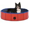 vidaXL Foldable Dog Swimming Pool Red 80x20 cm PVC