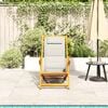 vidaXL Beach Chair with Cushion 2 pcs Brown x x Solid Acacia wood