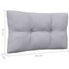 vidaXL 2-Seater Garden Sofa with Grey Cushions Solid Wood Pine