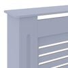 vidaXL MDF Radiator Cover Grey 205 cm