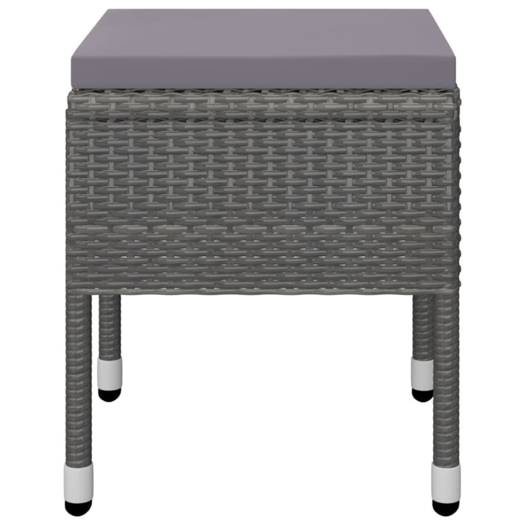 vidaXL 5 Piece Garden Dining Set Grey