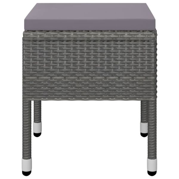 vidaXL 5 Piece Garden Dining Set Grey