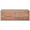 vidaXL Wall-mounted Bathroom Cabinet 90x45x30 cm Solid Teak Wood