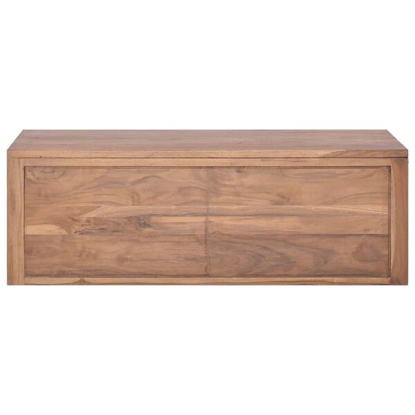 vidaXL Wall-mounted Bathroom Cabinet 90x45x30 cm Solid Teak Wood