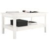 vidaXL Coffee Table White 80x50x40 cm Solid Wood Pine
