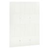 vidaXL 3-Panel Room Divider White 120x180 cm Steel