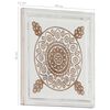 vidaXL Hand-Carved Wall Panels 2 pcs MDF 40x40x1.5 cm