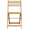 vidaXL Bistro Chairs 2 pcs Beige Solid Wood Acacia and Rope