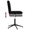 vidaXL Dining Chairs 2 pcs Black Velvet