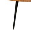 vidaXL Table Set 3 Pieces Solid Mango Wood and Steel