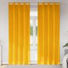 vidaXL Curtains with Curtains 2 pcs Mustard Yellow 140 x 225 cm Velvet