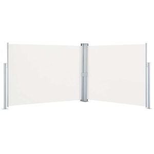 vidaXL Retractable Side Awning Cream 170x1000 cm