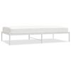 vidaXL Metal Bed Frame without Mattress White 100x190cm