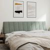vidaXL Headboard Cushion "Hanko" Light Grey 193 cm Velvet
