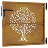 vidaXL Garden Gate 85x100 cm Corten Steel Tree Design