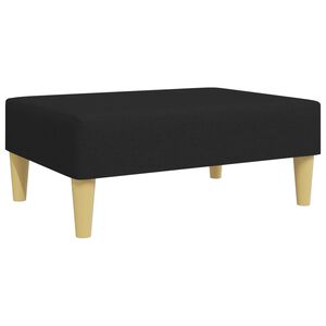 vidaXL Footstool Black 77x55x31 cm Fabric