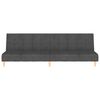 vidaXL 2-Seater Sofa Bed Dark Grey Fabric
