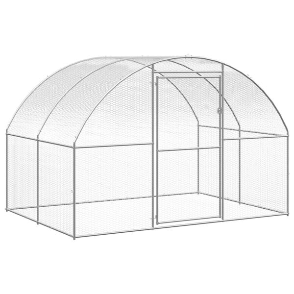 vidaXL Outdoor Chicken Coop 3x10x2 m Galvanised Steel