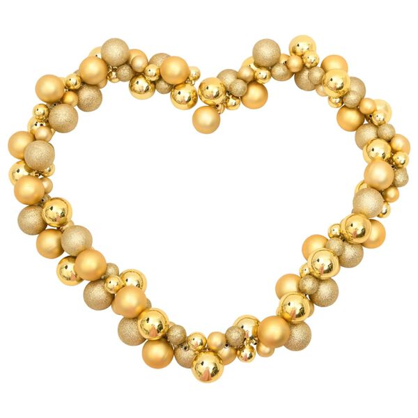 vidaXL Christmas Balls Garland Gold 175 cm Polystyrene
