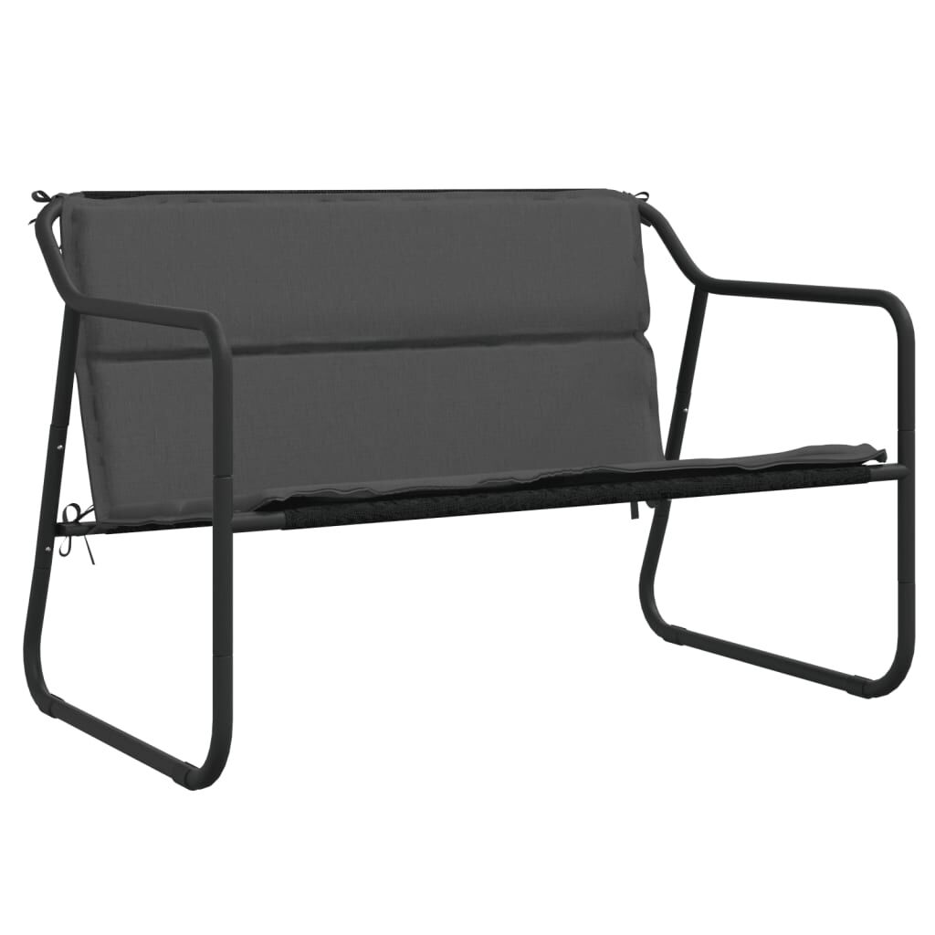 vidaXL 4 Piece Garden Lounge Set with Cushions Anthracite Steel
