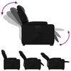 vidaXL Electric Stand up Recliner Chair Black Faux Leather