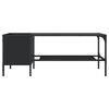 vidaXL Coffee Table with Rack Black 100x51x40 cm Engineered Wood