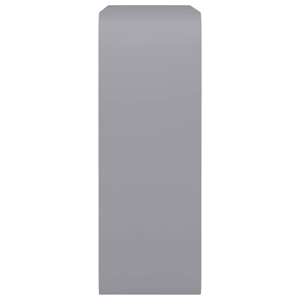 vidaXL Wall Cube Shelves 3 pcs Grey MDF