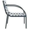 vidaXL Garden Chairs 2 pcs Grey Wood
