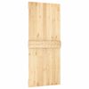 vidaXL Sliding Door with Hardware Set 90x210 cm Solid Wood Pine