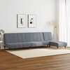 vidaXL 2 Piece Sofa Set Dark Grey Velvet