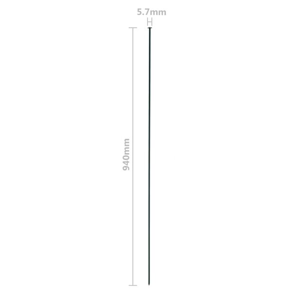 vidaXL Arched Garden Fence Set 77.5x78.5 cm Green
