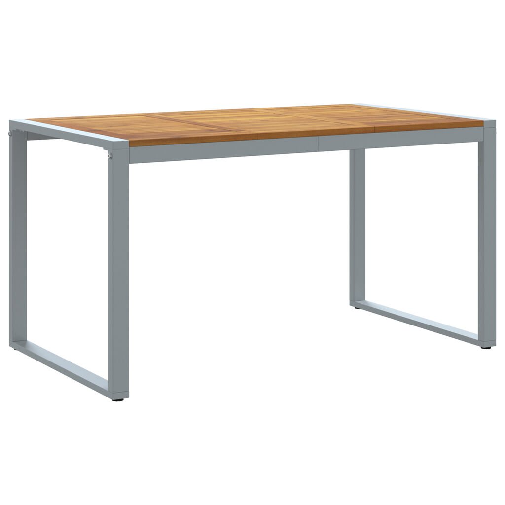 vidaXL Garden Table with U-shaped Legs 140x80x75 cm Solid Wood Acacia