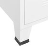 vidaXL Industrial Wardrobe White 90x50x180 cm Metal